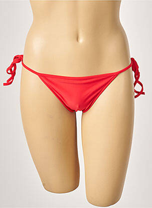 Bas de maillot de bain stretch bikini rouge KHASSANI femme