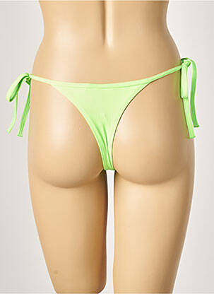 Bas de maillot de bain stretch bikini vert KHASSANI femme