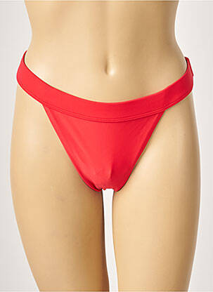 Bas de maillot de bain stretch string rouge KHASSANI femme