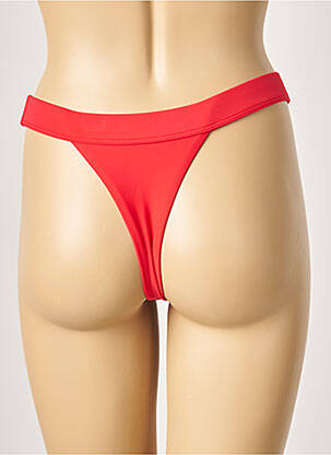Bas de maillot de bain stretch string rouge KHASSANI femme