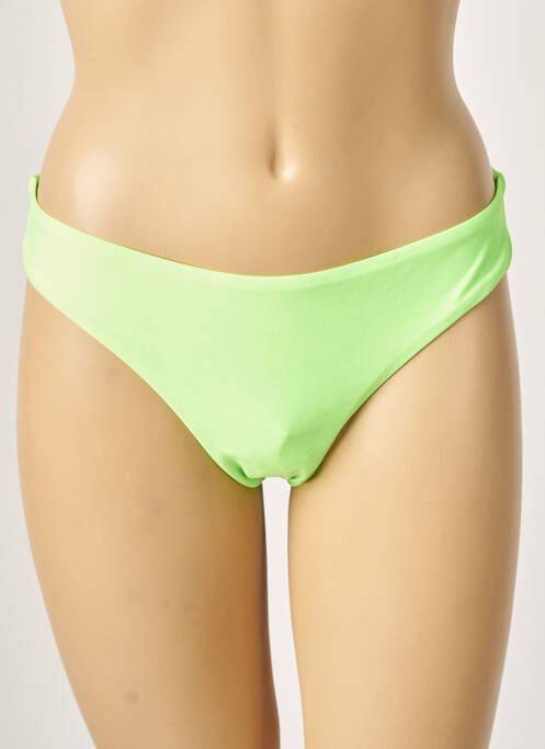 Bas de maillot de bain stretch culotte vert KHASSANI femme