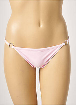 Bas de maillot de bain stretch string rose KHASSANI femme