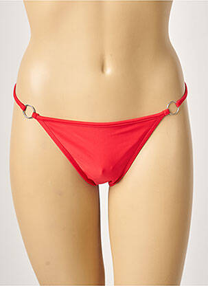 Bas de maillot de bain stretch string rouge KHASSANI femme