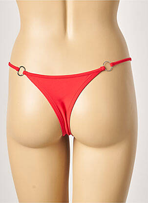 Bas de maillot de bain stretch string rouge KHASSANI femme