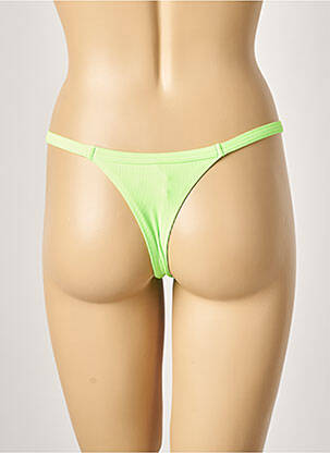 Bas de maillot de bain stretch string vert KHASSANI femme