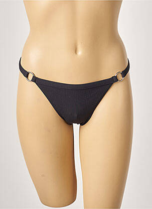 Bas de maillot de bain stretch string noir KHASSANI femme