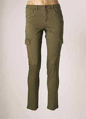 Pantalon cargo poches taille normale vert GARCIA femme