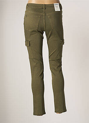 Pantalon cargo slim taille normale vert GARCIA femme