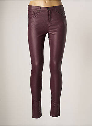 Pantalon slim violet B.YOUNG pour femme