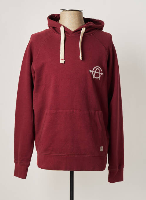 Sweat-shirt à capuche rouge IRON AND RESIN pour homme