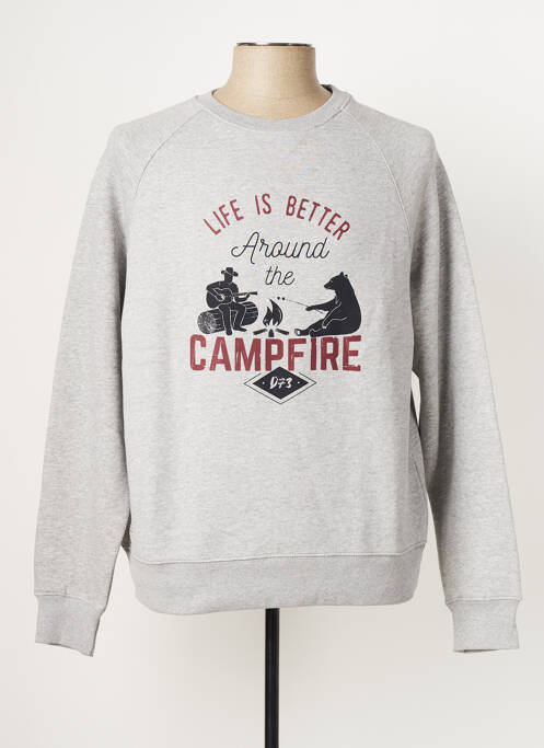 Sweat-shirt gris DAYTONA pour homme