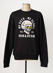 Sweat-shirt noir IRON AND RESIN pour homme seconde vue