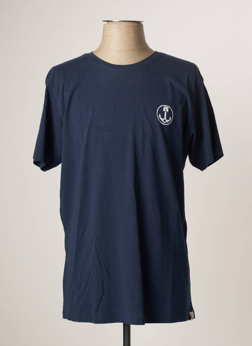 T-shirt bleu IRON AND RESIN pour homme