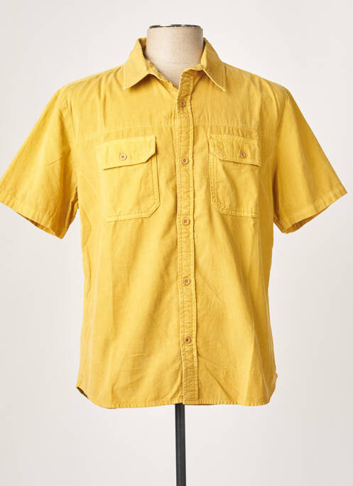 Chemise manches courtes jaune IRON AND RESIN pour homme