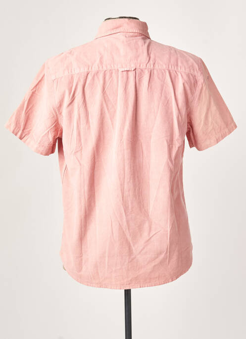 Chemise manches courtes rose IRON AND RESIN pour homme