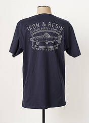 T-shirt bleu IRON AND RESIN pour homme seconde vue