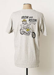 T-shirt gris IRON AND RESIN pour homme seconde vue