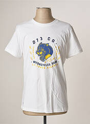 T-shirt blanc D73 pour homme seconde vue