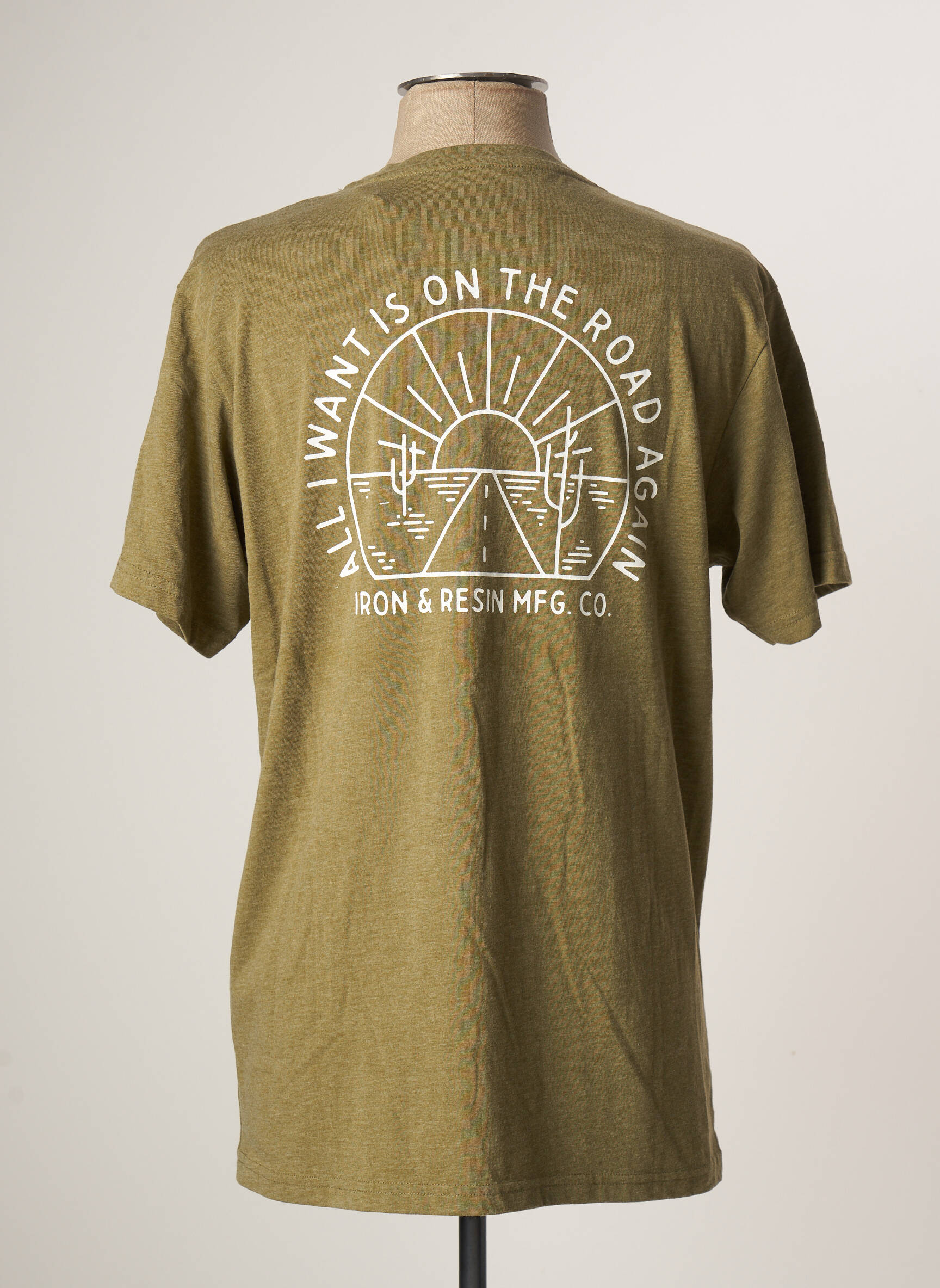 Iron And Resin Tshirts Homme De Couleur Vert En Destockage 2034186