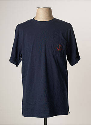 T-shirt stretch manches courtes bleu IRON AND RESIN homme