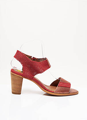 Sandales/Nu pieds rouge CASTA pour femme
