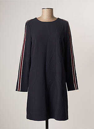 Robe mi-longue manches longues manches longues bleu ESPRIT femme