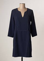 Robe courte manches 3/4 manches 3/4 bleu PAKO LITTO femme