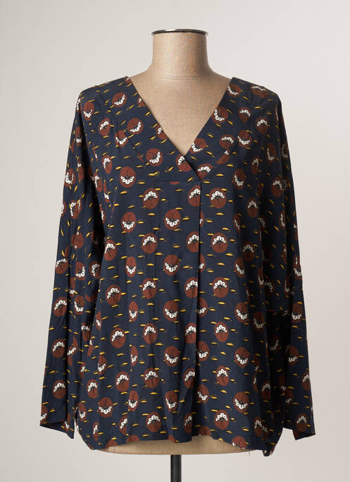 Blouse bleu PAKO LITTO pour femme