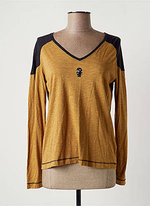 T-shirt manches longues manches longues marron DIPLODOCUS femme
