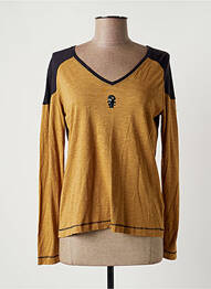 T-shirt manches longues manches longues marron DIPLODOCUS femme