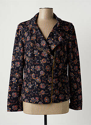 Veste casual col tailleur noir PAKO LITTO femme