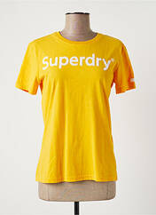 T-shirt jaune SUPERDRY pour femme seconde vue