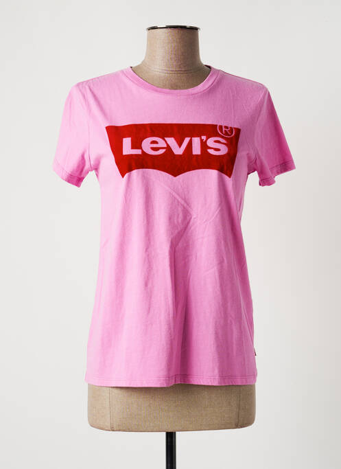 T-shirt rose LEVIS pour femme