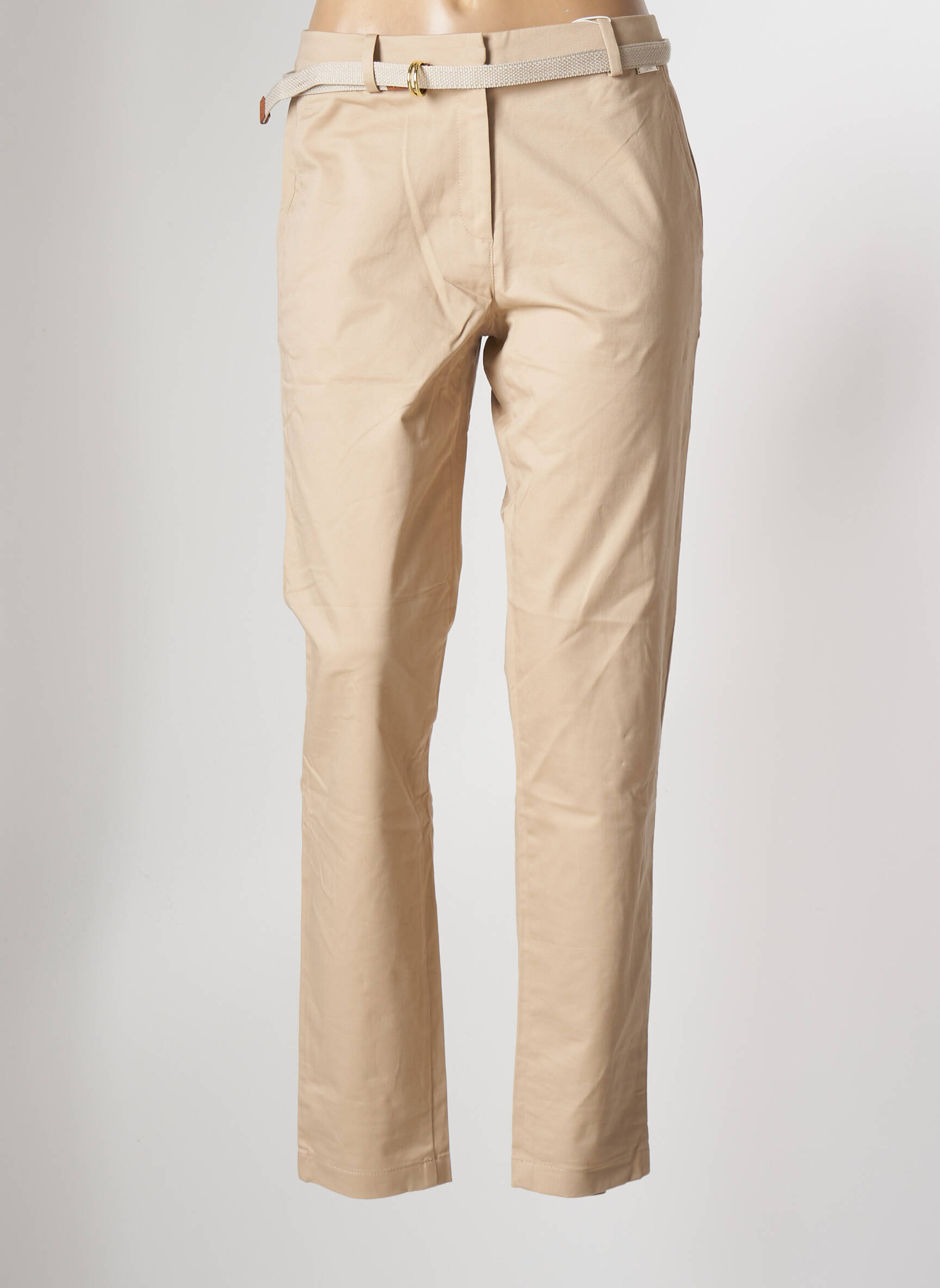Pantalon cargo crème grisée femme - DistriCenter