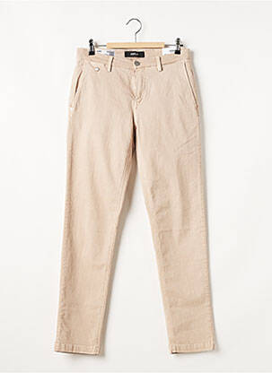 Pantalon chino tissage popeline taille normale beige REPLAY femme