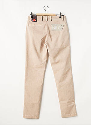 Pantalon chino tissage popeline taille normale beige REPLAY femme