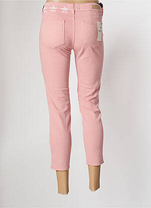 Pantacourt stretch taille normale rose FIVE femme
