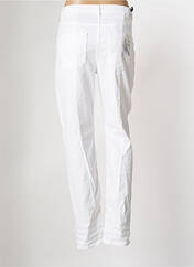 Pantalon droit blanc FIVE pour femme seconde vue