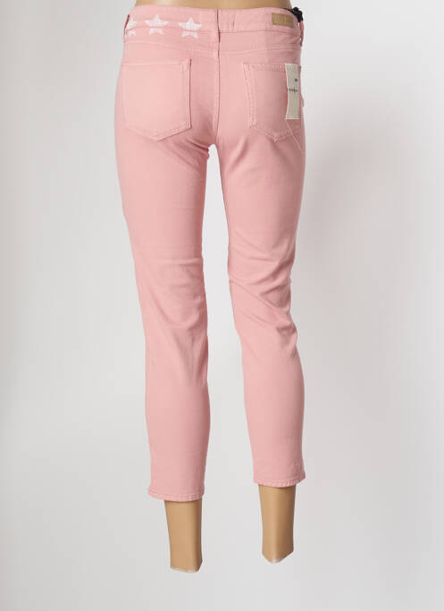 Pantacourt rose FIVE pour femme