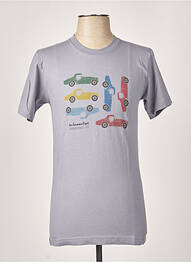 T-shirt stretch manches courtes gris MA LOCOMOTION homme