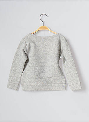 Sweat-shirt stretch manches longues gris MA LOCOMOTION garcon