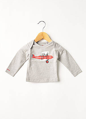 T-shirt manches longues manches longues gris MA LOCOMOTION garcon