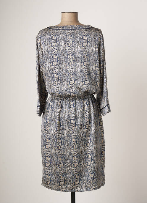 Robe mi-longue bleu SIGNATURE pour femme