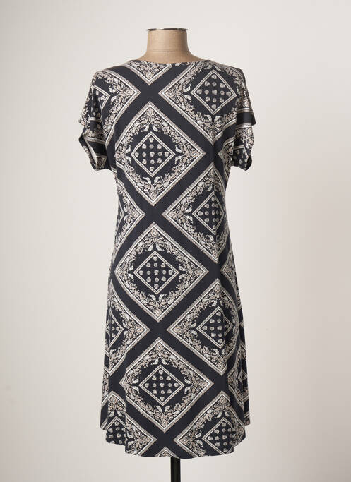 Robe mi-longue bleu SIGNATURE pour femme