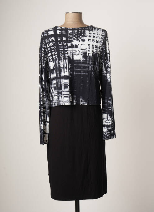 Robe mi-longue noir SIGNATURE pour femme