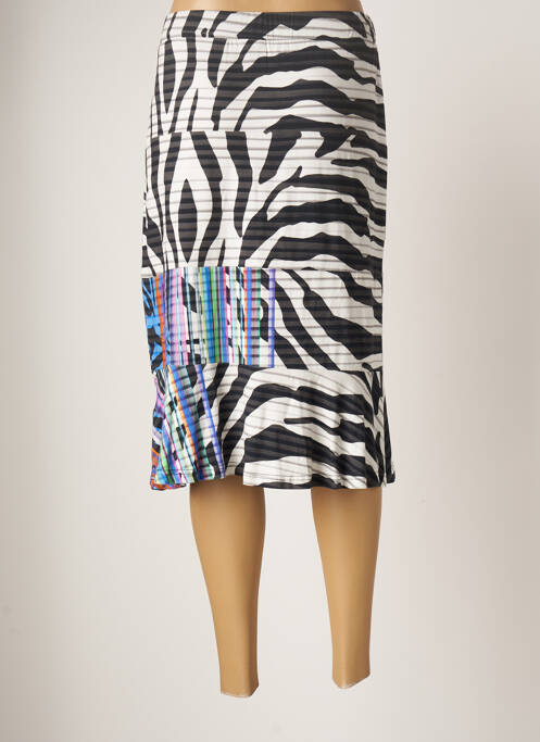 Jupe mi-longue noir SIGNATURE pour femme