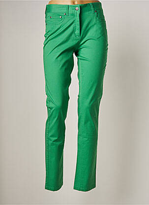 Pantalon slim vert BRANDTEX pour femme