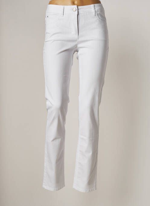 Pantalon slim blanc BRANDTEX pour femme