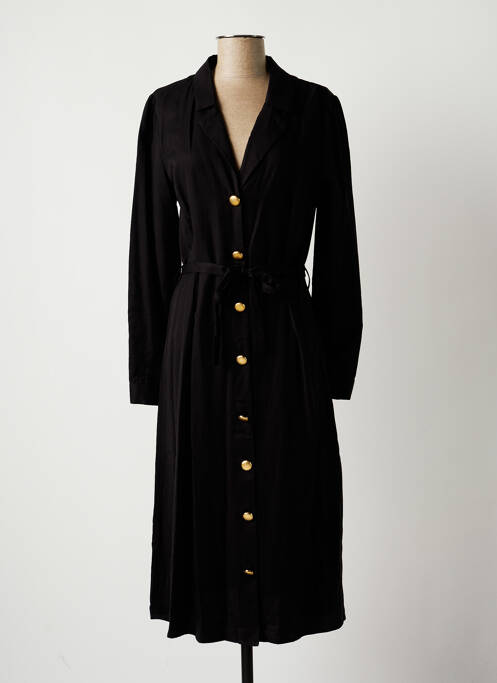 Robe mi-longue noir CALIE pour femme