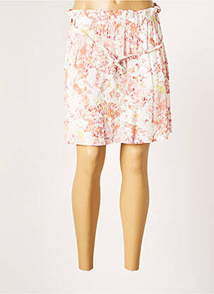 Jupe courte poches rose CALIE femme